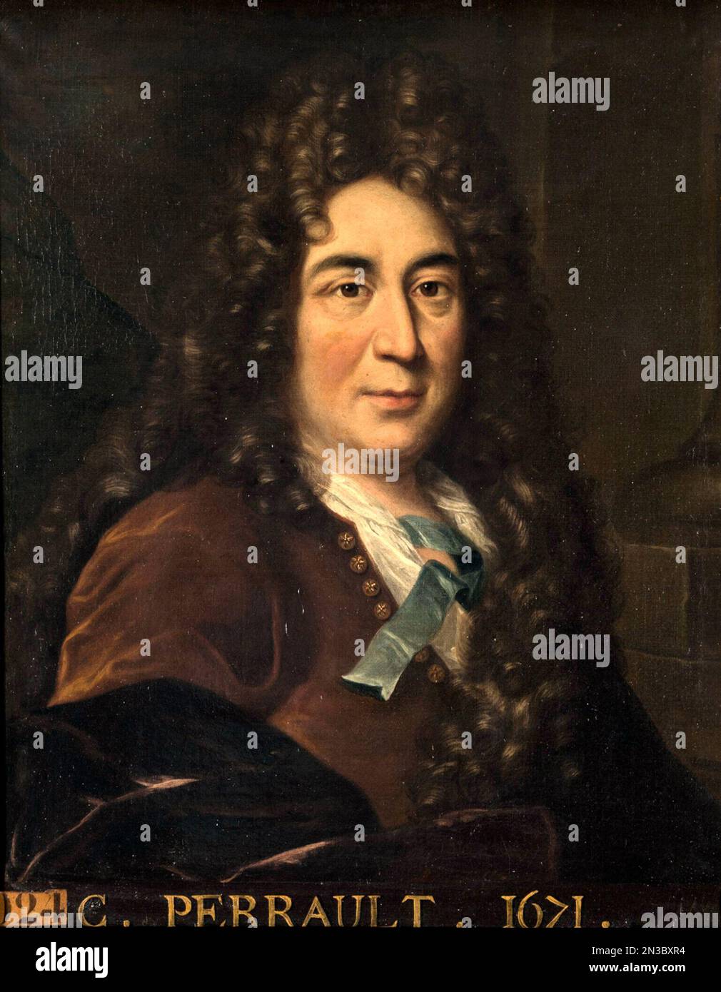 Charles Perrault (1628 – 1703) French author Stock Photo