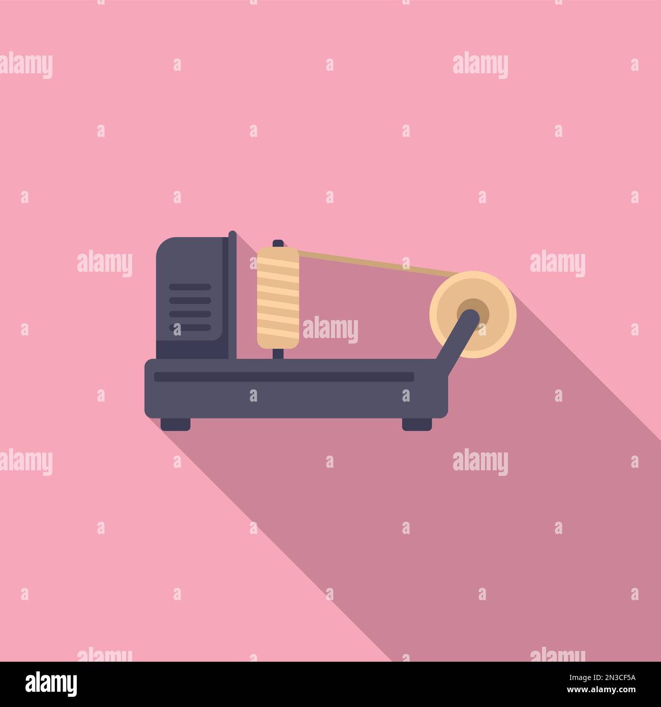 Cotton mill industrial machine Stock Vector Images - Alamy