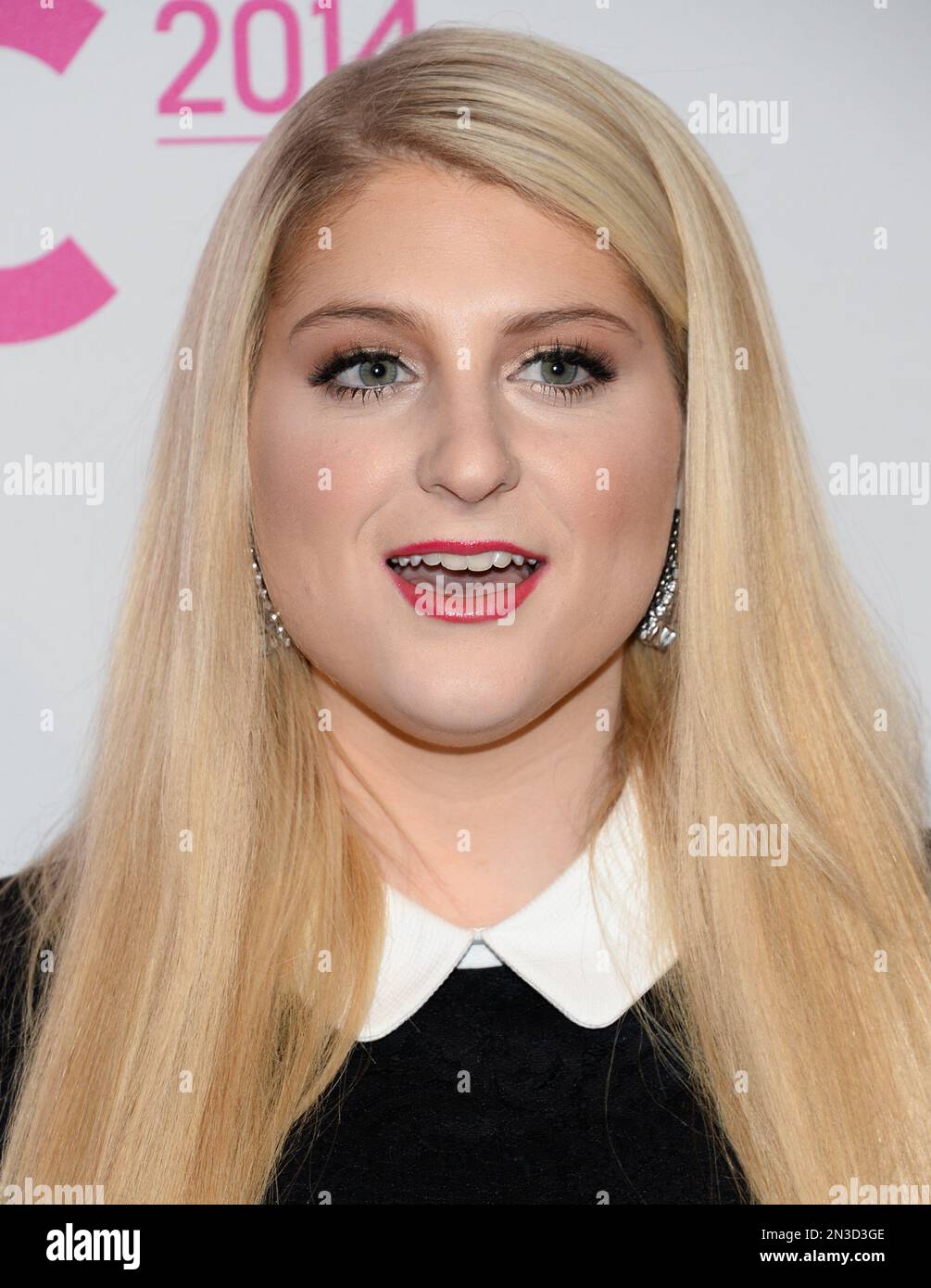 Singer Meghan Trainor attends the 2014 iHeartRadio Music Festival at the  MGM Grand Garden Arena in Las Vegas Stock Photo - Alamy