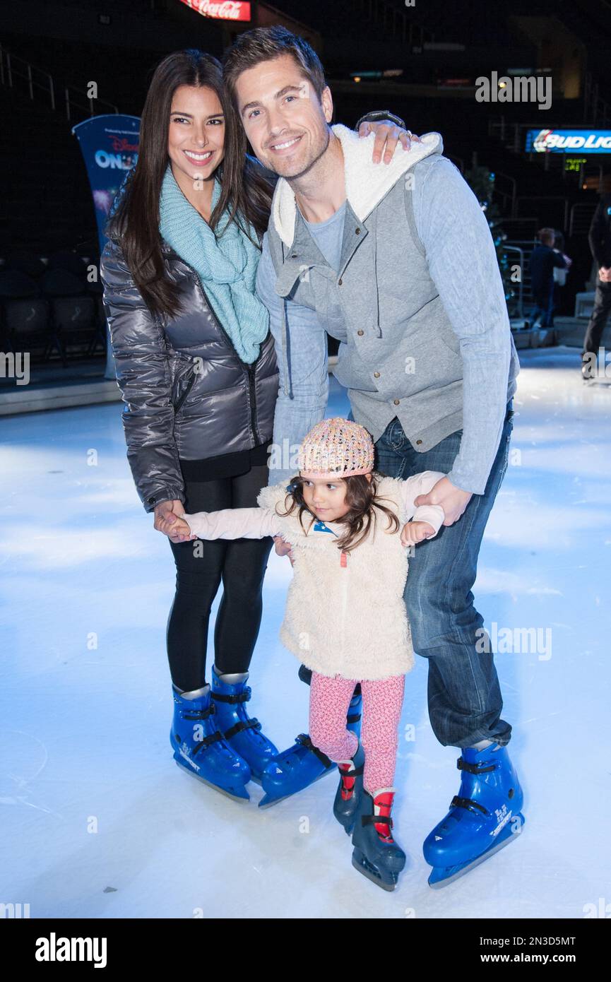 Roselyn Sanchez, Eric Winter, and daughter Sebella Rose Winter attend