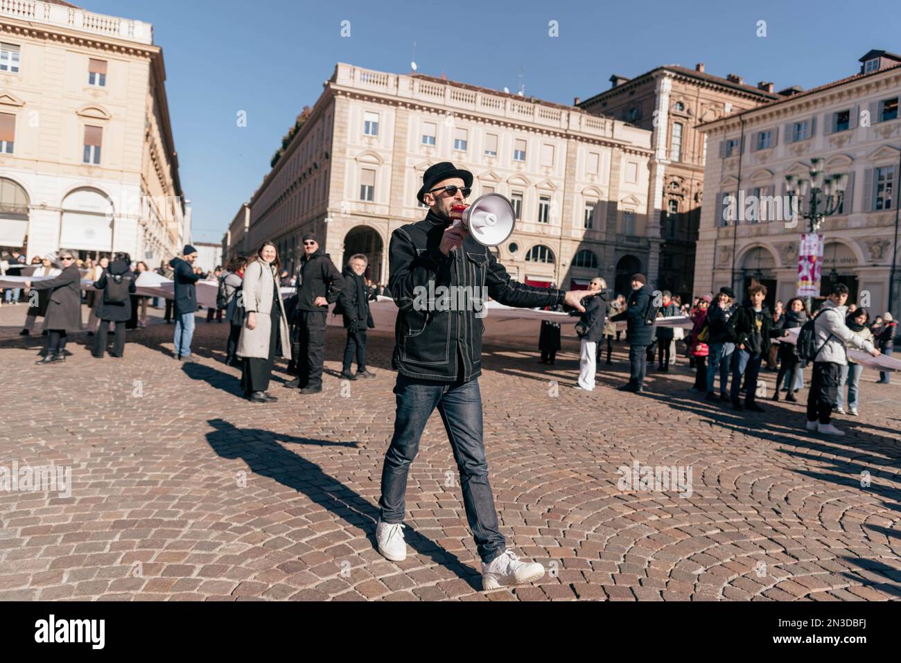 Turin, Turin, Italy. 7th Feb, 2023. A moment of the performance by