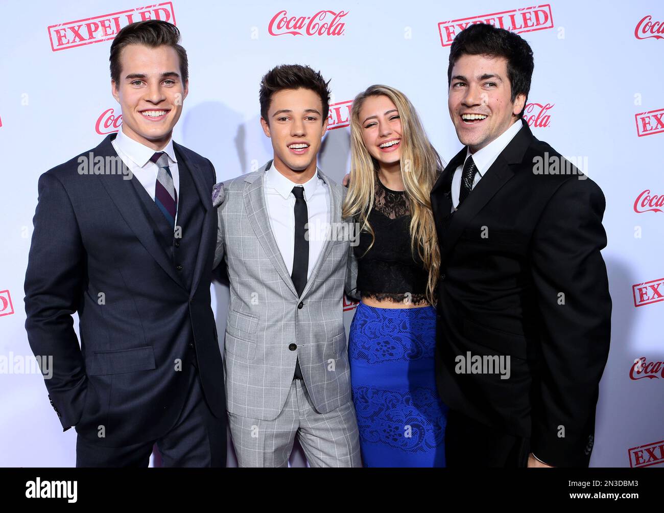 Marcus Johns, Cameron Dallas, Lia Marie Johnson and Alex Goyette seen