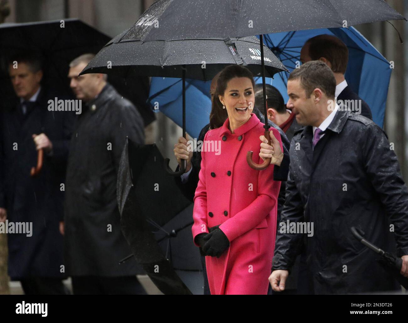 Kate duchess of cambridge talks with joe daniels president of the