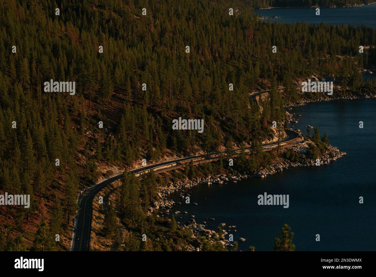 Aerial shot ocean winding road hi-res stock photography and images - Alamy