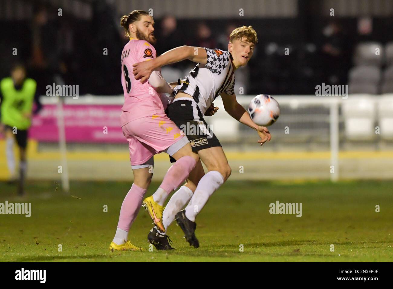 during the Vanarama National League North match between Spennymoor Town and Kings Lynn at the Brewery Field, Spennymoor on Tuesday 7th February 2023. (Photo: Scott Llewellyn | MI News) Credit: MI News & Sport /Alamy Live News Stock Photo