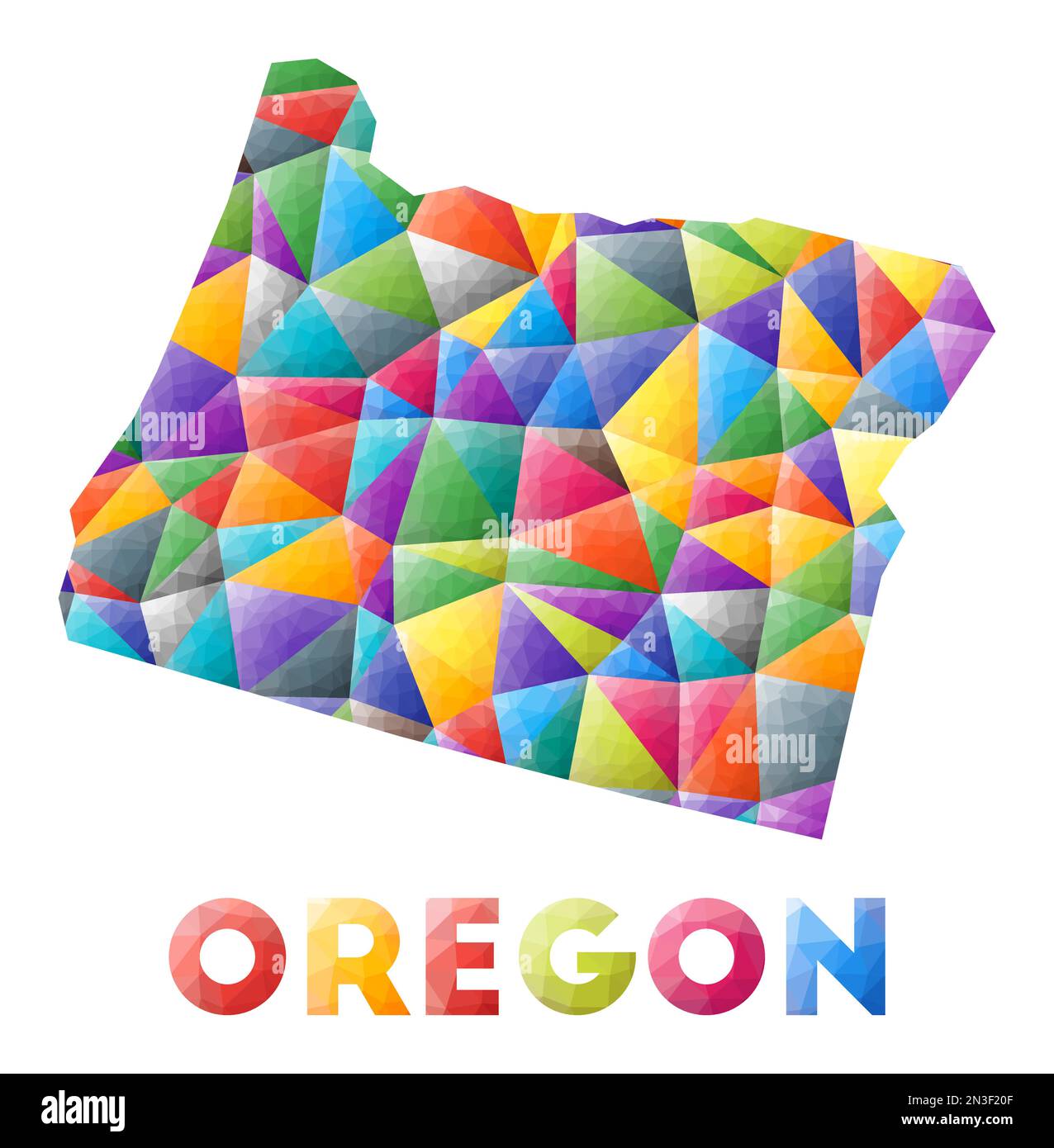 Oregon country map Stock Vector Images - Alamy