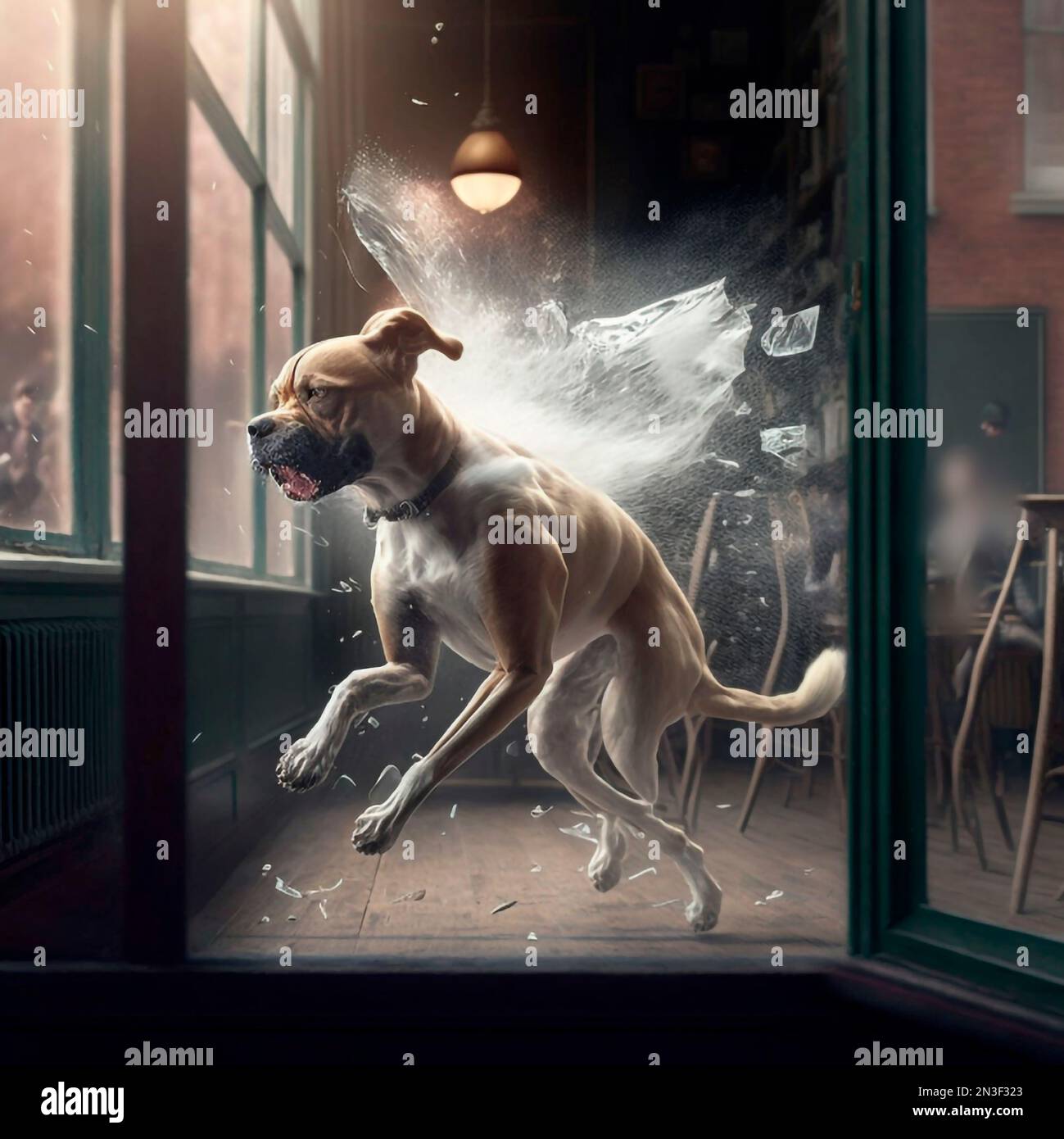 Ai Dog Exploding Artificial intelligence violence hi-res stock photography and images ...