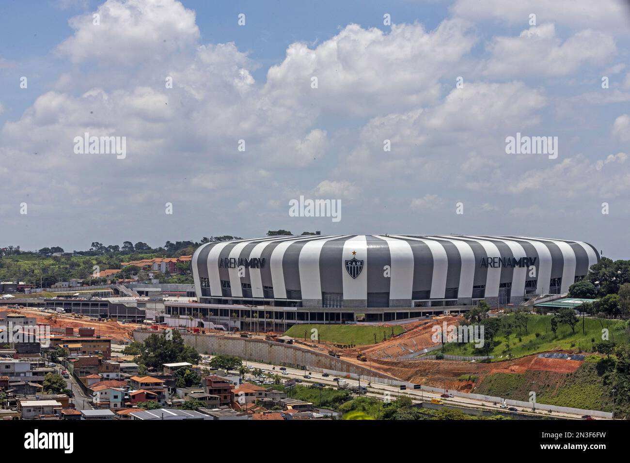 Belo Horizonte, Brazil, 07th Feb, 2023. View of the MRV Arena, the new Clube Atlético Mineiro Stadium, located in the California neighborhood, Northwe Stock Photo