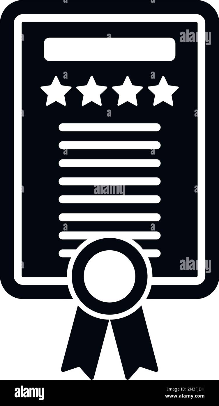 Diploma win icon simple vector. Medal winner. Top reward Stock Vector ...