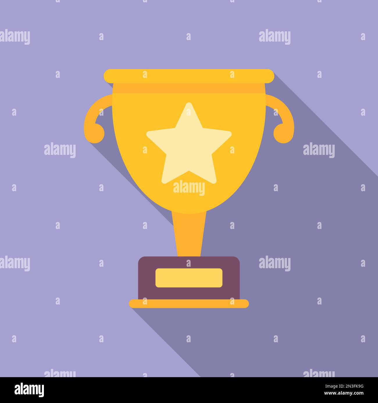 Ranking gold cup icon flat vector. Best reward. Win success Stock ...