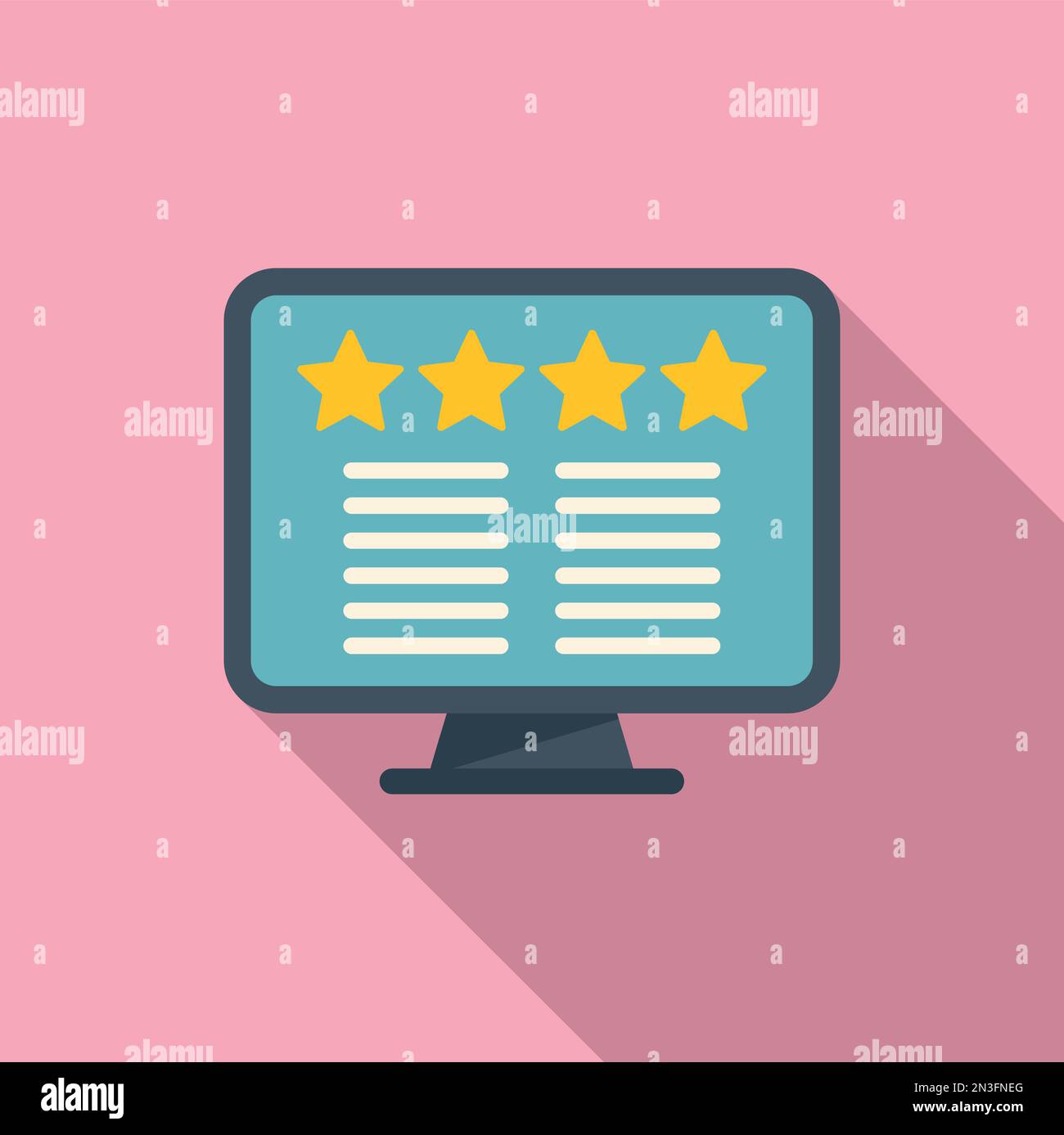 Monitor reward icon flat vector. Medal winner. Win quality Stock Vector ...