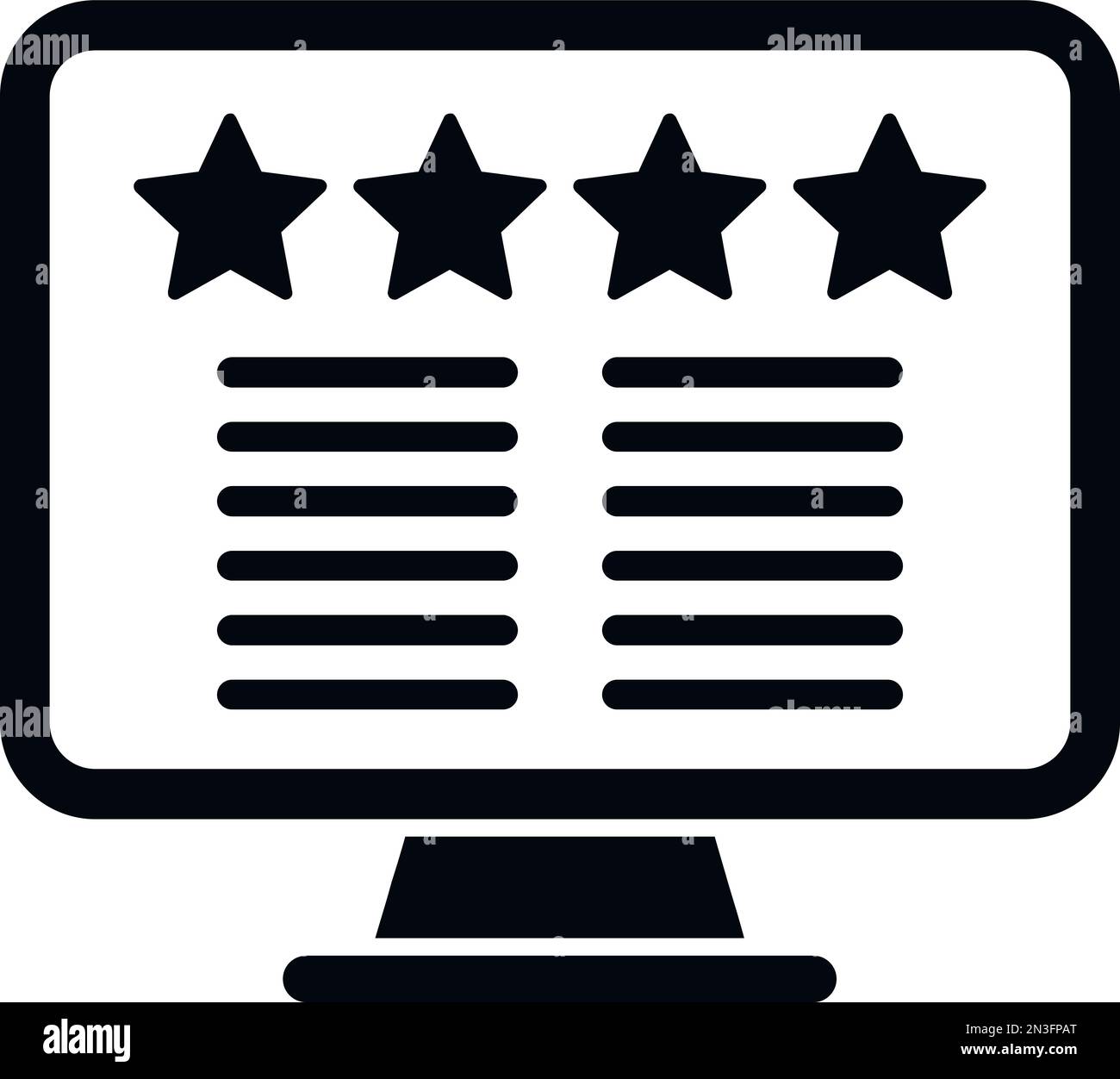 Monitor reward icon simple vector. Medal winner. Win quality Stock ...
