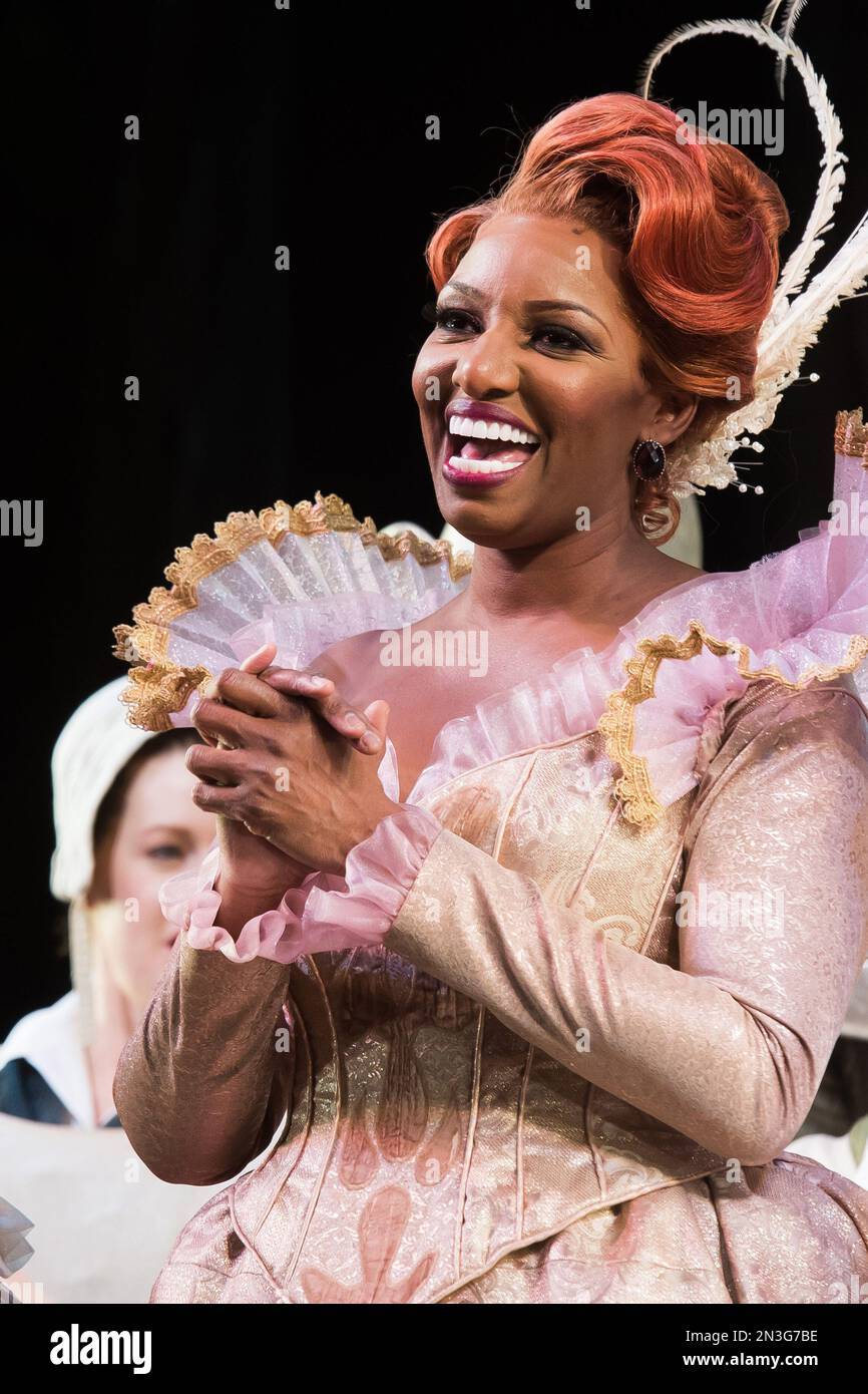 NeNe Leakes appears at the curtain call following her debut performance in Broadway's