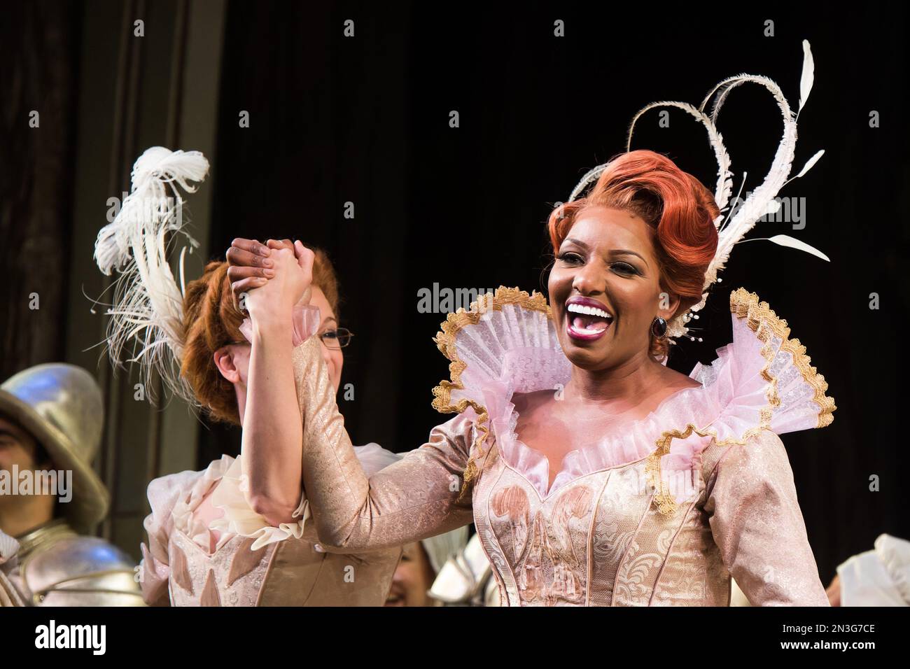 NeNe Leakes appears at the curtain call following her debut performance