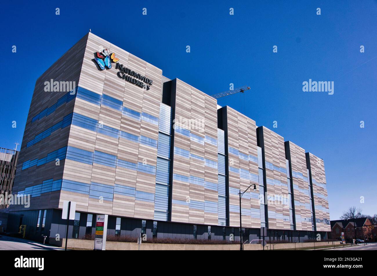 Nationwide Children's Hospital (formerly Columbus Children's Hospital) is a nationally ranked pediatric acute care teaching hospital Stock Photo