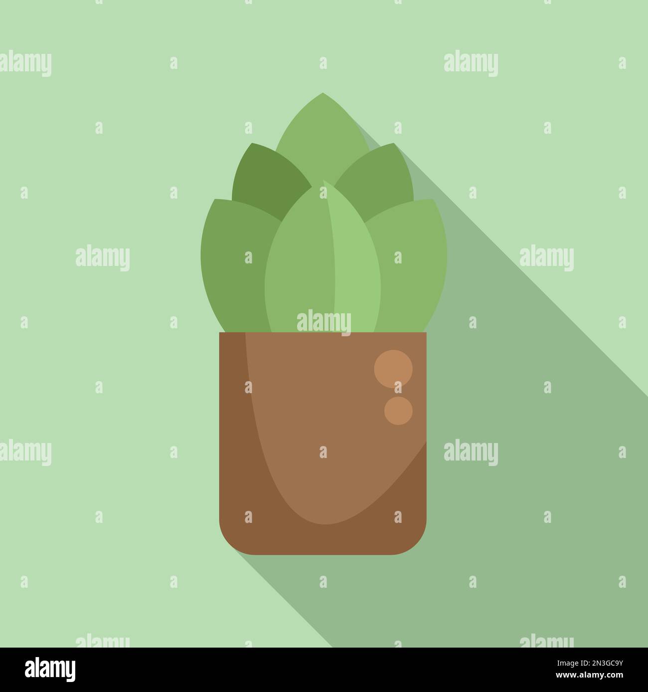 Plant pot icon flat vector. Flower plant. Indoor garden Stock Vector ...