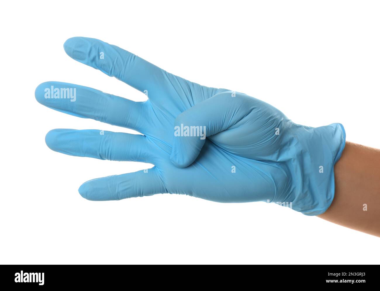 Thin Work Gloves Shows Four Fingers Stock Photo - Download Image Now -  2015, Clothing, Cut Out - iStock