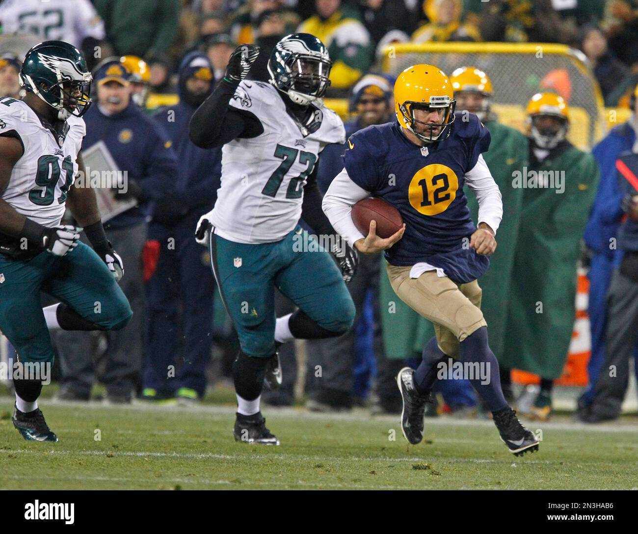 Green Bay Packers quarterback Aaron Rodgers (12) in action against the ...