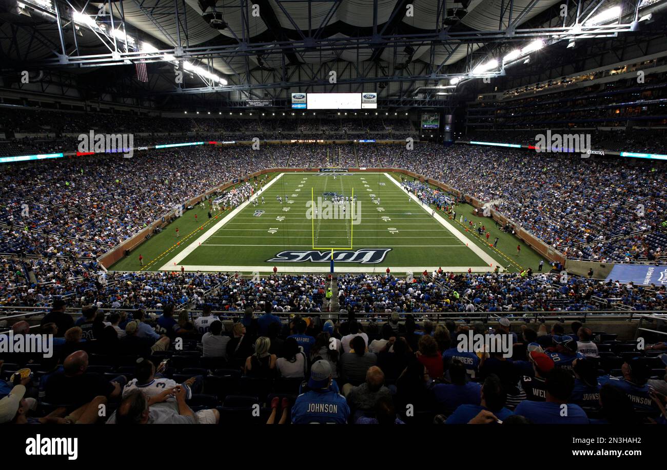 Detroit, Michigan - Ford Field, home of the Detroit Lions professional football  team Stock Photo - Alamy