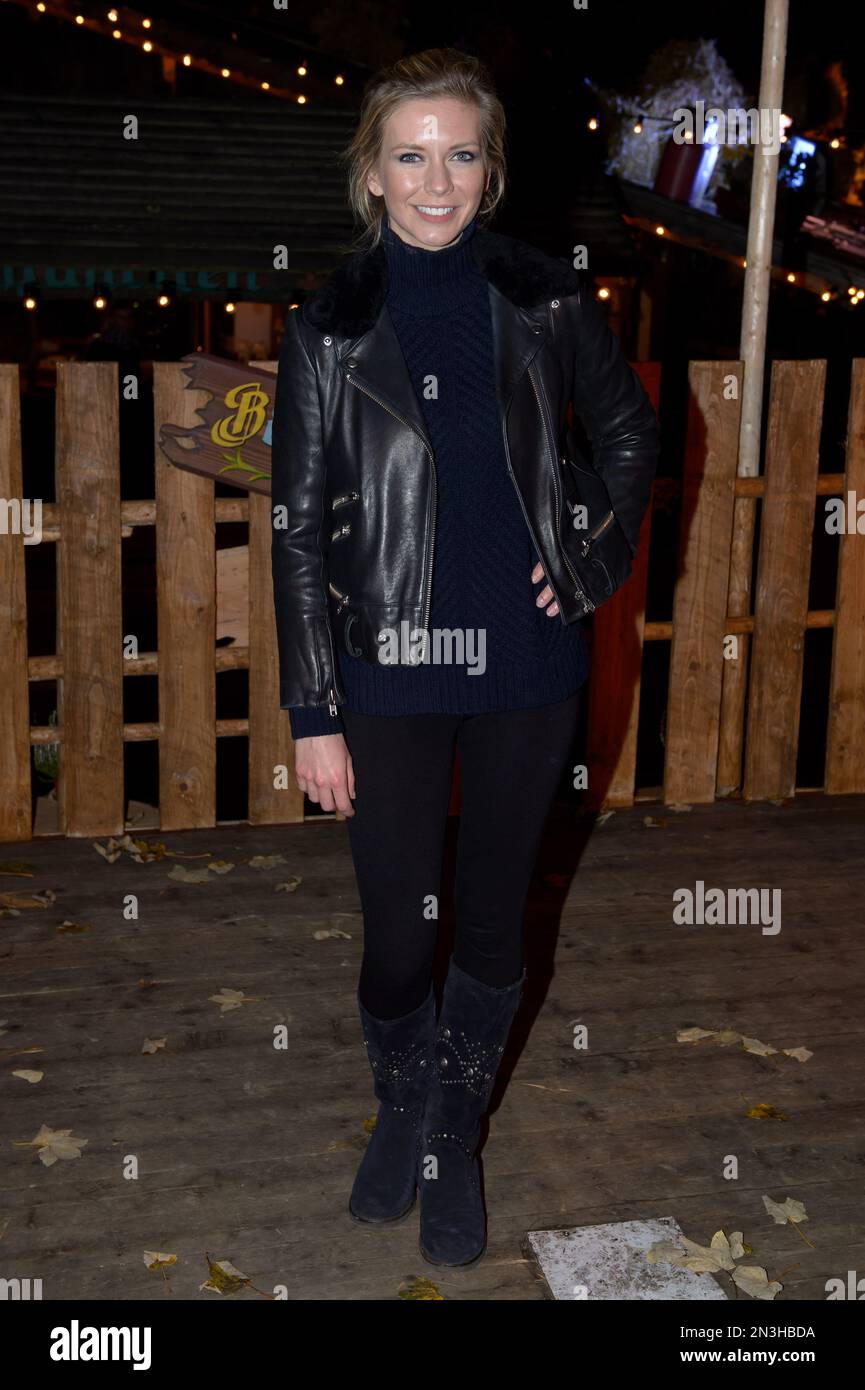 Rachel Riley poses for photographers at the opening of the Winder ...