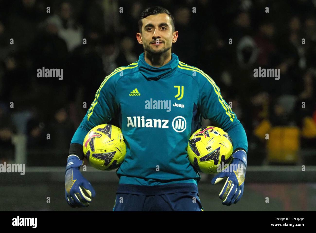 Mattia Perin player of Juventus, during the match of the Italian Serie A  league between Salernitana vs Juventus final result, Salernitana 0,  Juventus 3, match played at the Arechi stadium. Napoli, Italy,
