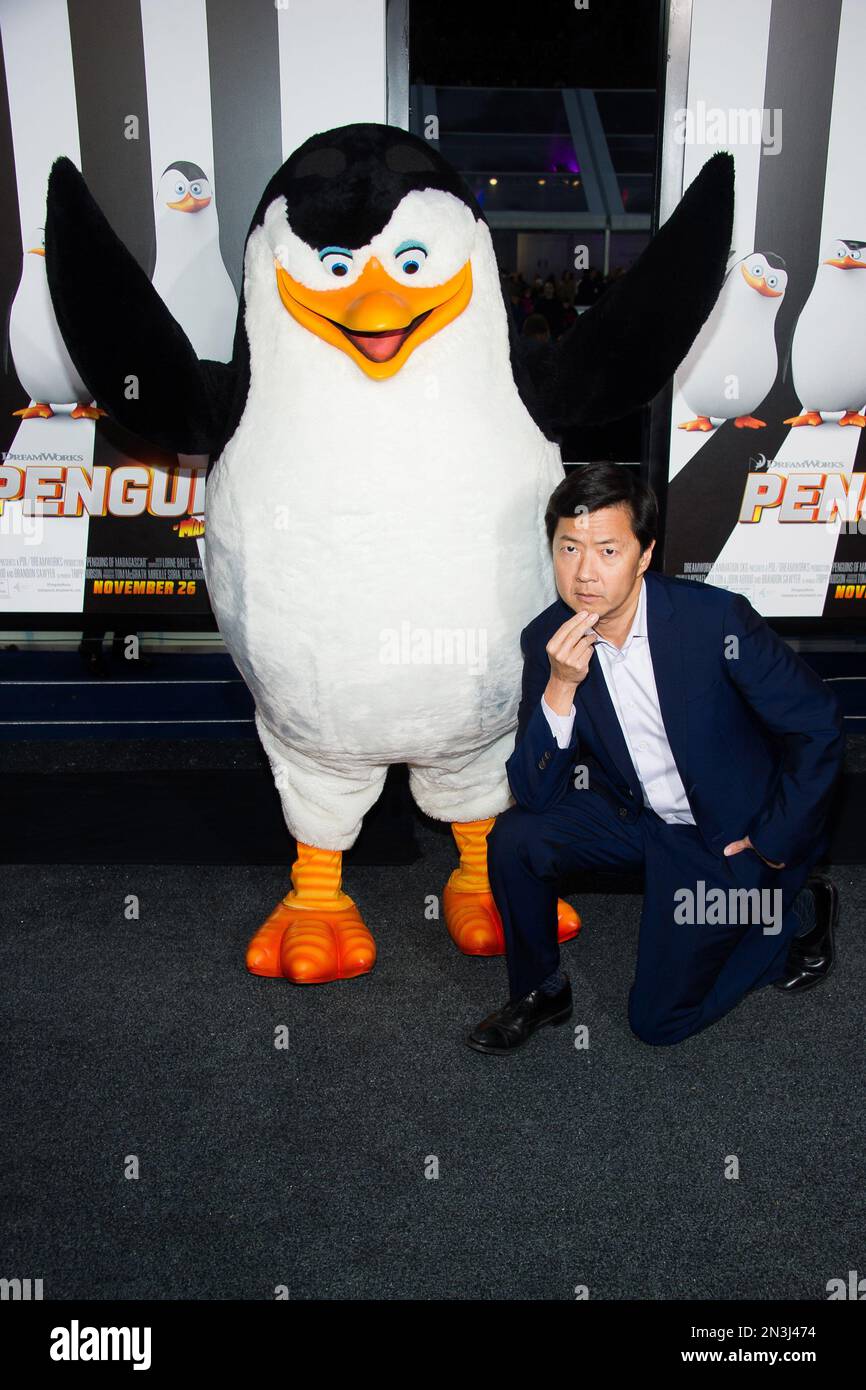 Ken Jeong attends the premiere of "Penguins of Madagascar" on Sunday