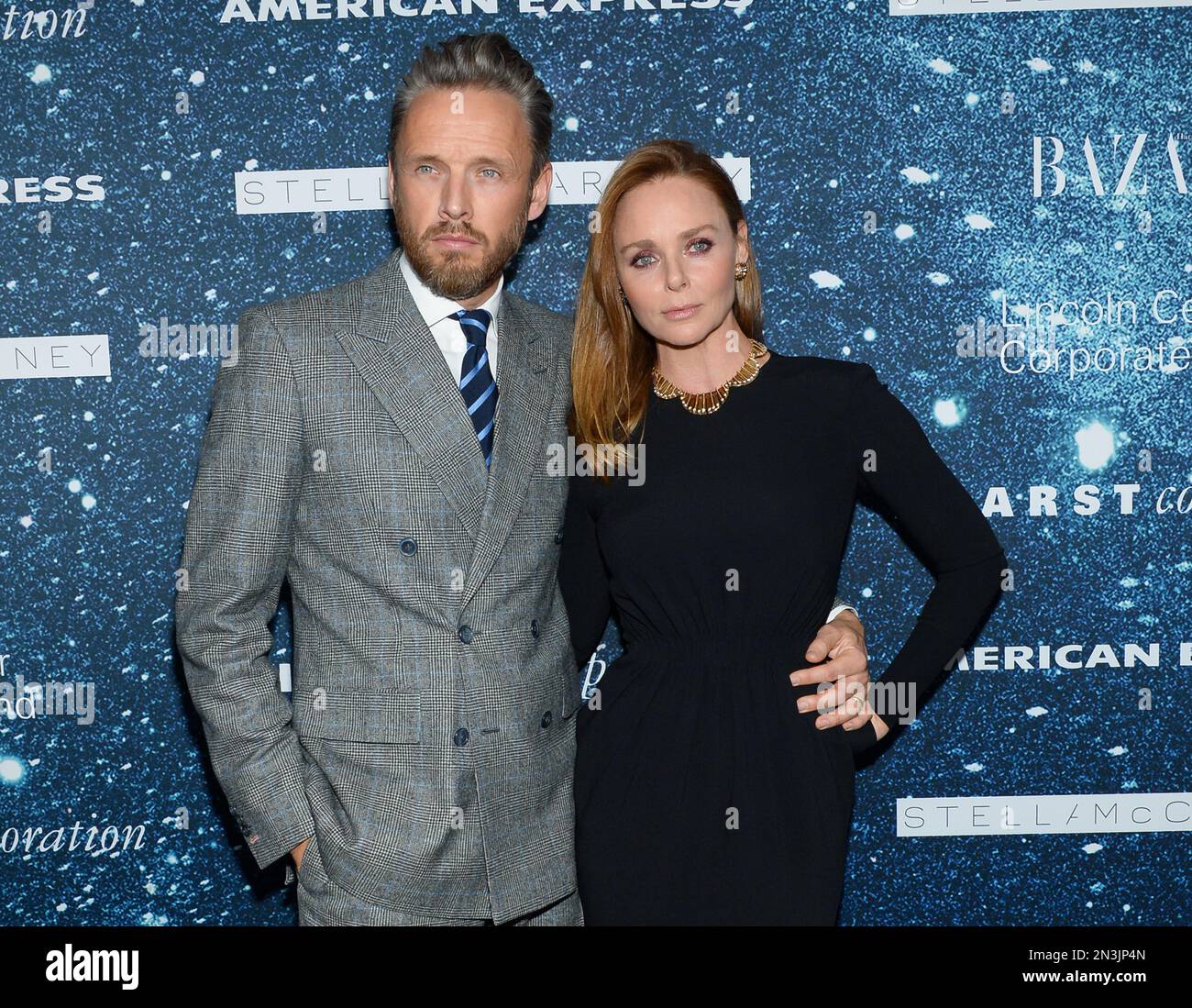 Designer Stella McCartney and husband Alasdhair Willis attend An Evening  Honoring Stella McCartney presented by American Express, benefiting the  Lincoln Center Corporate Fund, at Alice Tully Hall on Thursday, Nov. 13,  2014