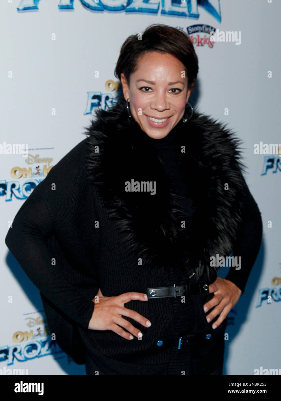 Selenis Leyva attends the Disney On Ice presents Frozen at the Barclays