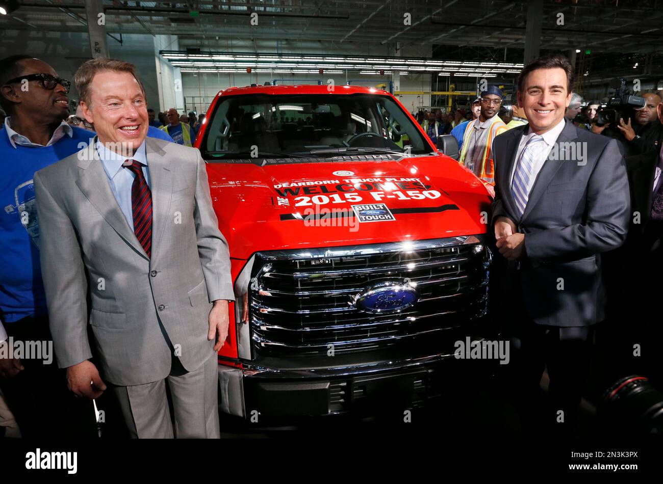 Bill Ford Jr., Ford Motor Company Executive Chairman, left, and Mark