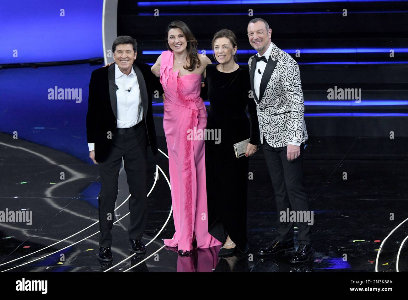 Sanremo, 73rd Italian Song Festival, First Episode. In the photo Gianni