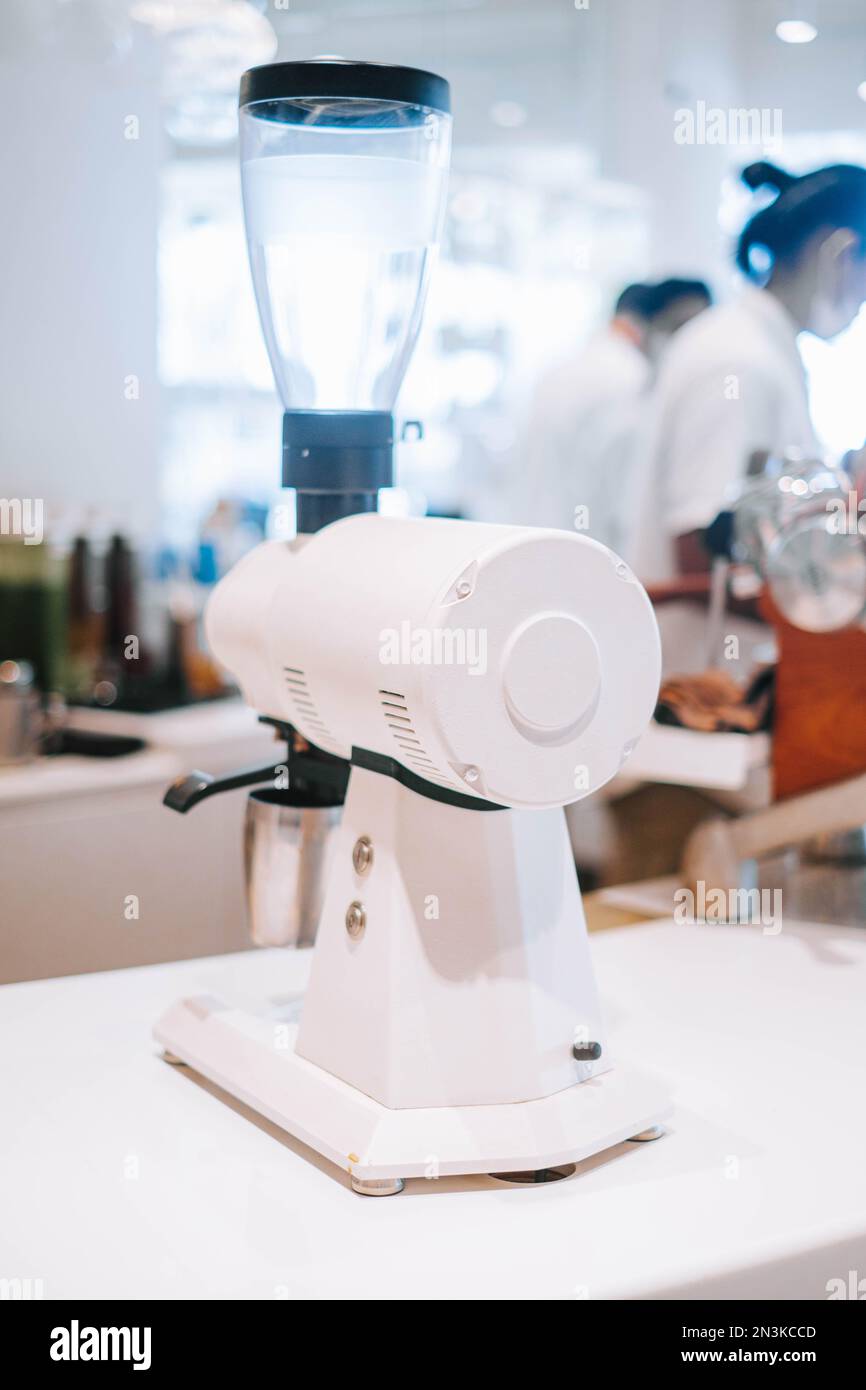 Freshly ground coffee beans with this shallow depthoffield shot of