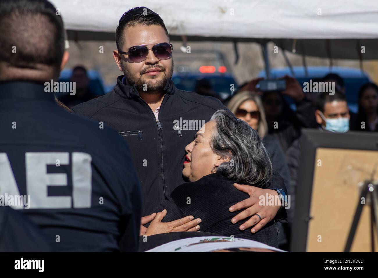 Juarez, Mexico, 05-01-2023 : families and friends of police officers ...