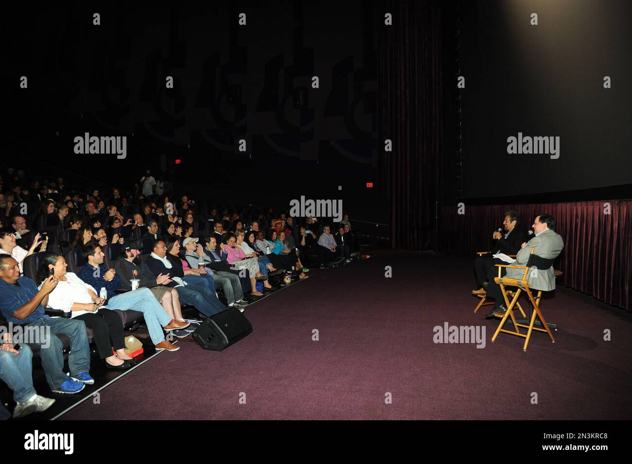 Al Pacino, left, and Peter Rainer attend the AARP Movies for Grownups ...