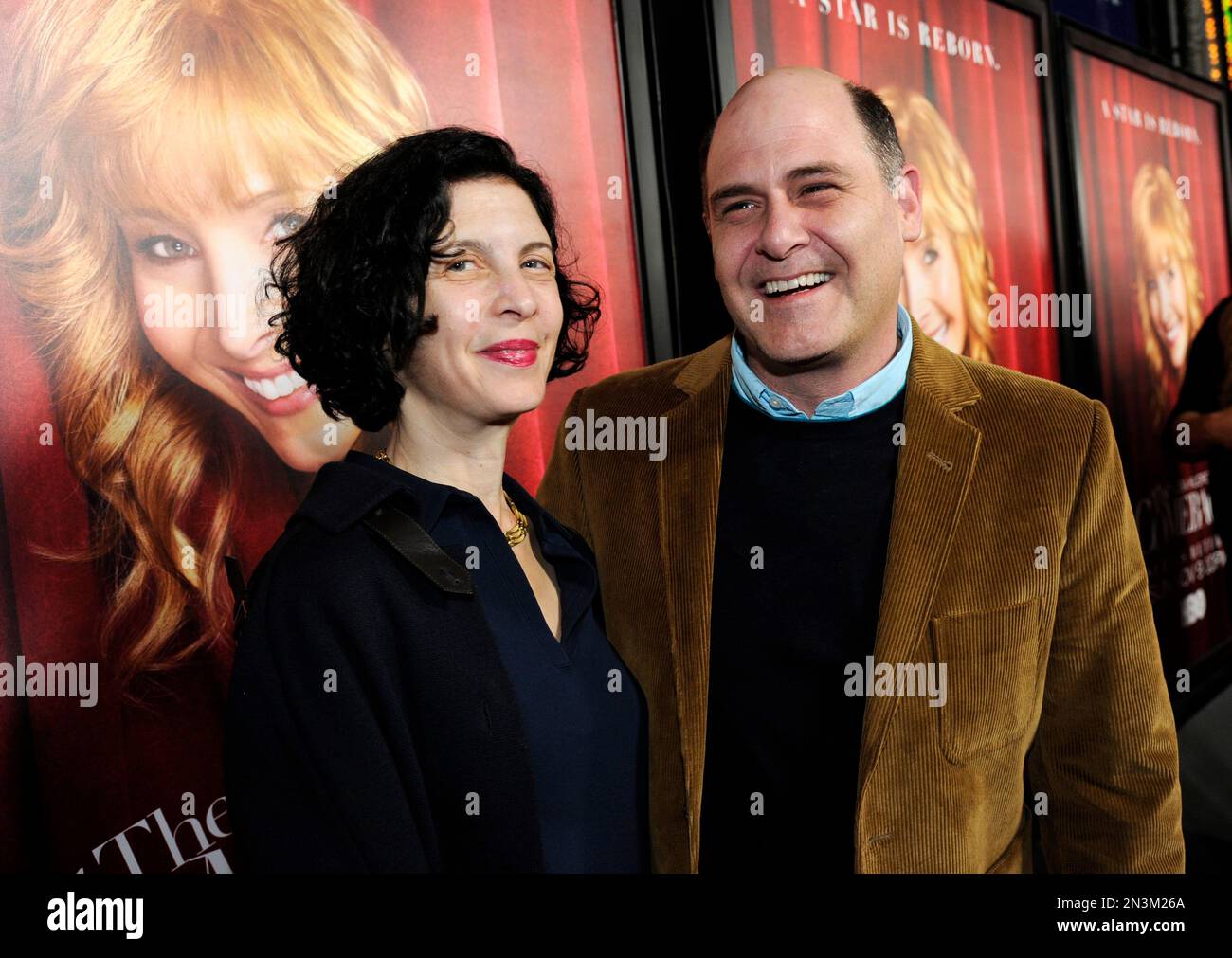 Writer/producer Matthew Weiner poses with his wife Linda Brettler at ...