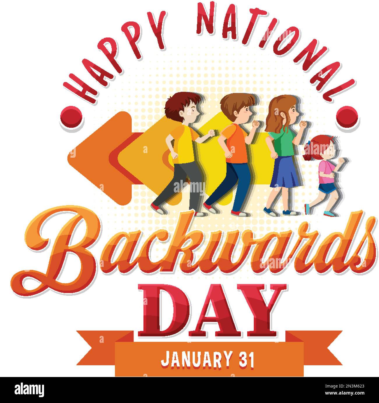 National backward day banner design illustration Stock Vector Image & Art Alamy