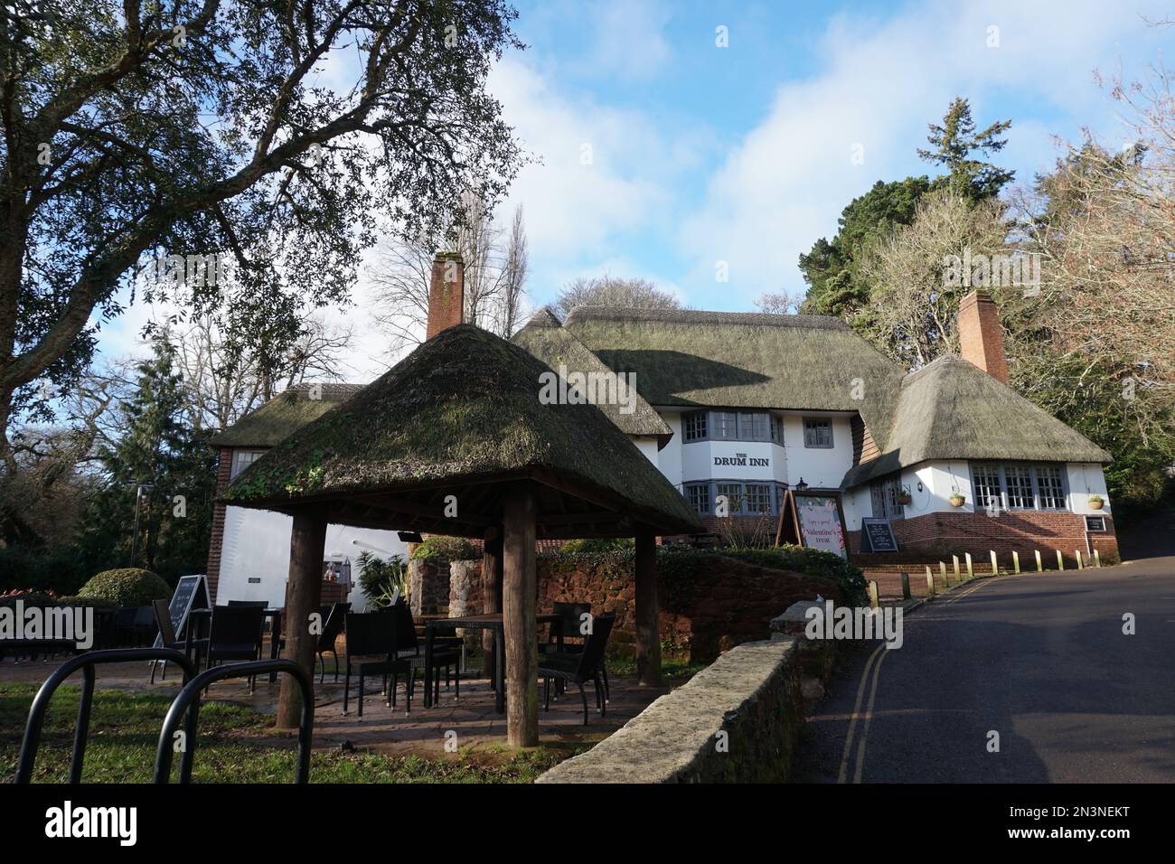 The drum inn at cockington village hires stock photography and images