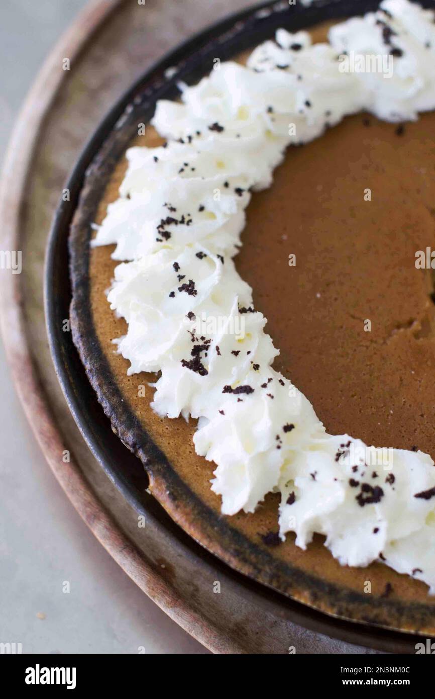 This Oct. 20, 2014, photo shows ultra creamy pumpkin pie in Concord, N