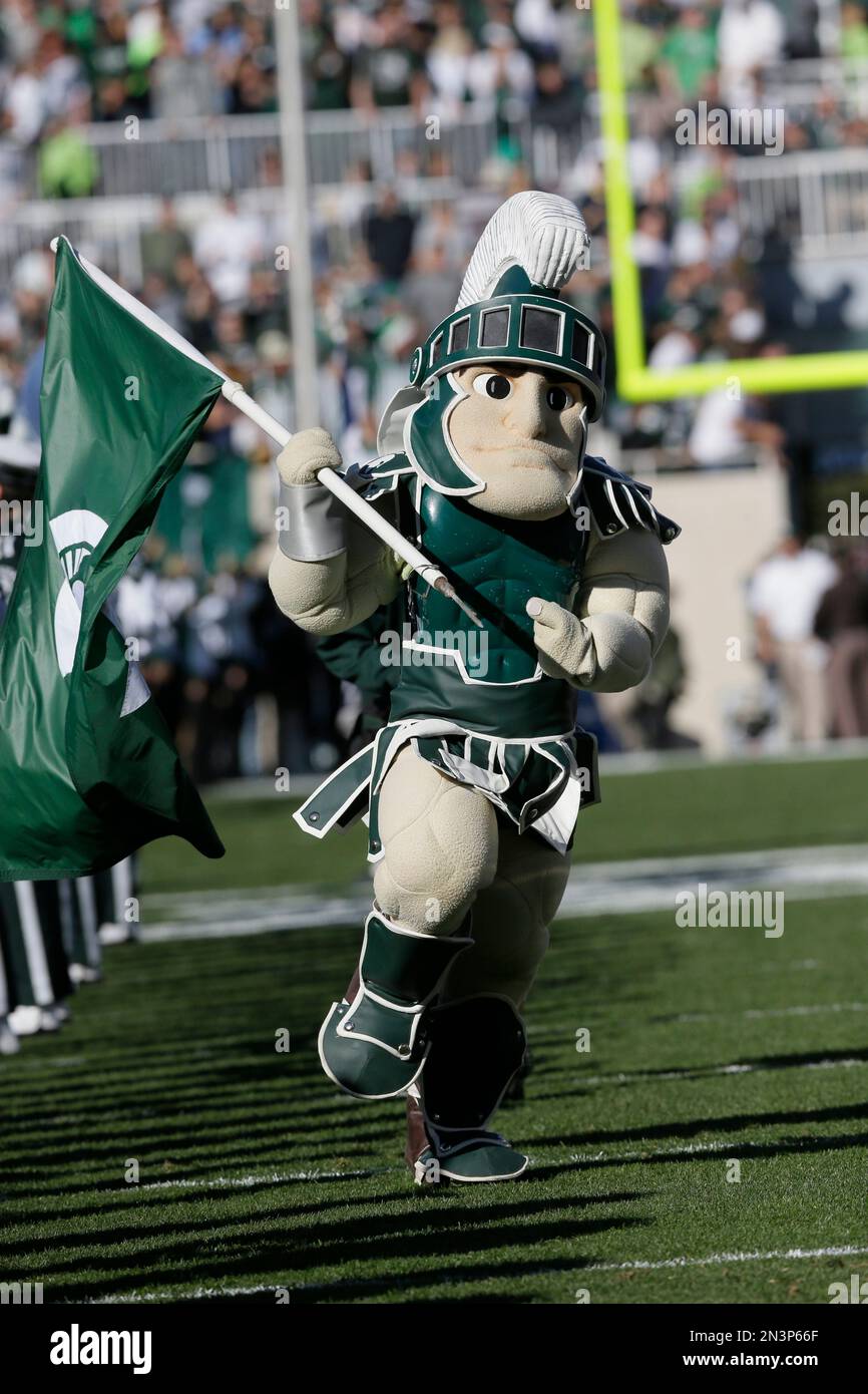Sparty, the Michigan State mascot is seen during the first half of an