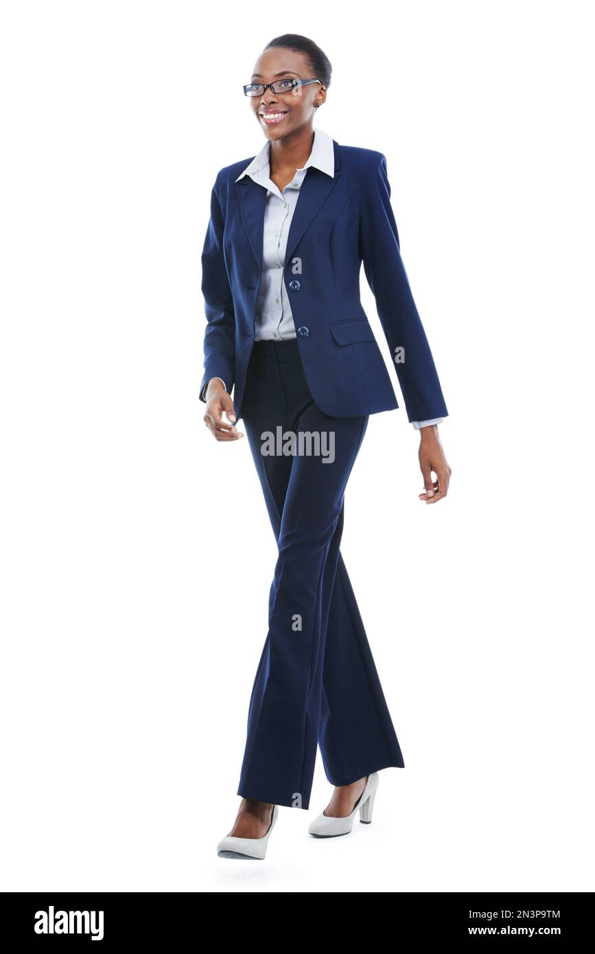 Black lady walking Cut Out Stock Images & Pictures - Alamy