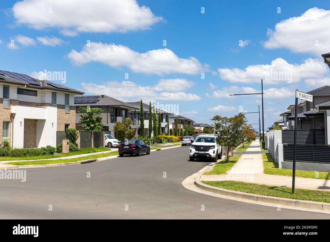 Australian housing estate development, new housing in Marsden Park