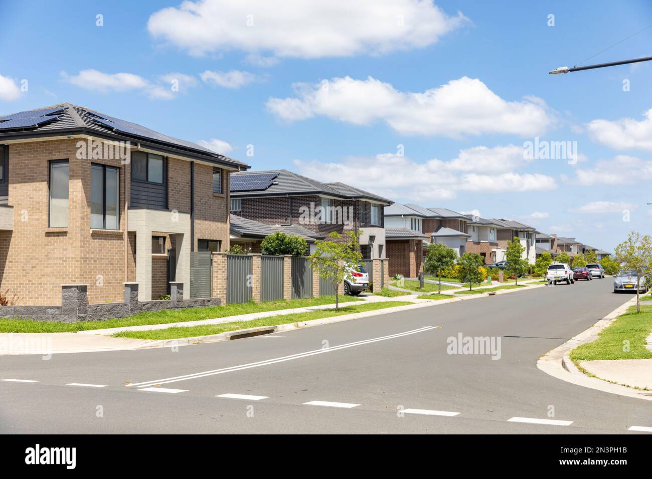 Australian housing estate development, new housing in Marsden Park Sydney by Stockland,Elara