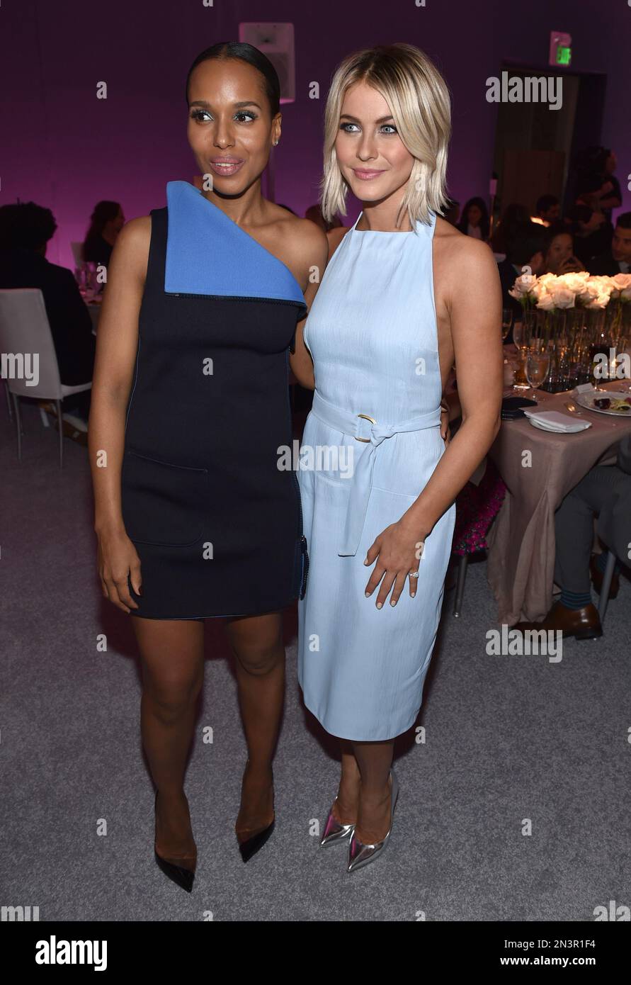 Kerry Washington, left, and Julianne Hough attend ELLE's 21st annual