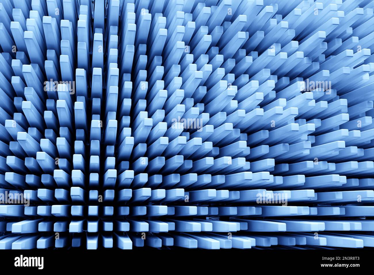 3d illustration blue geometric pattern . Geometry background, pattern ...