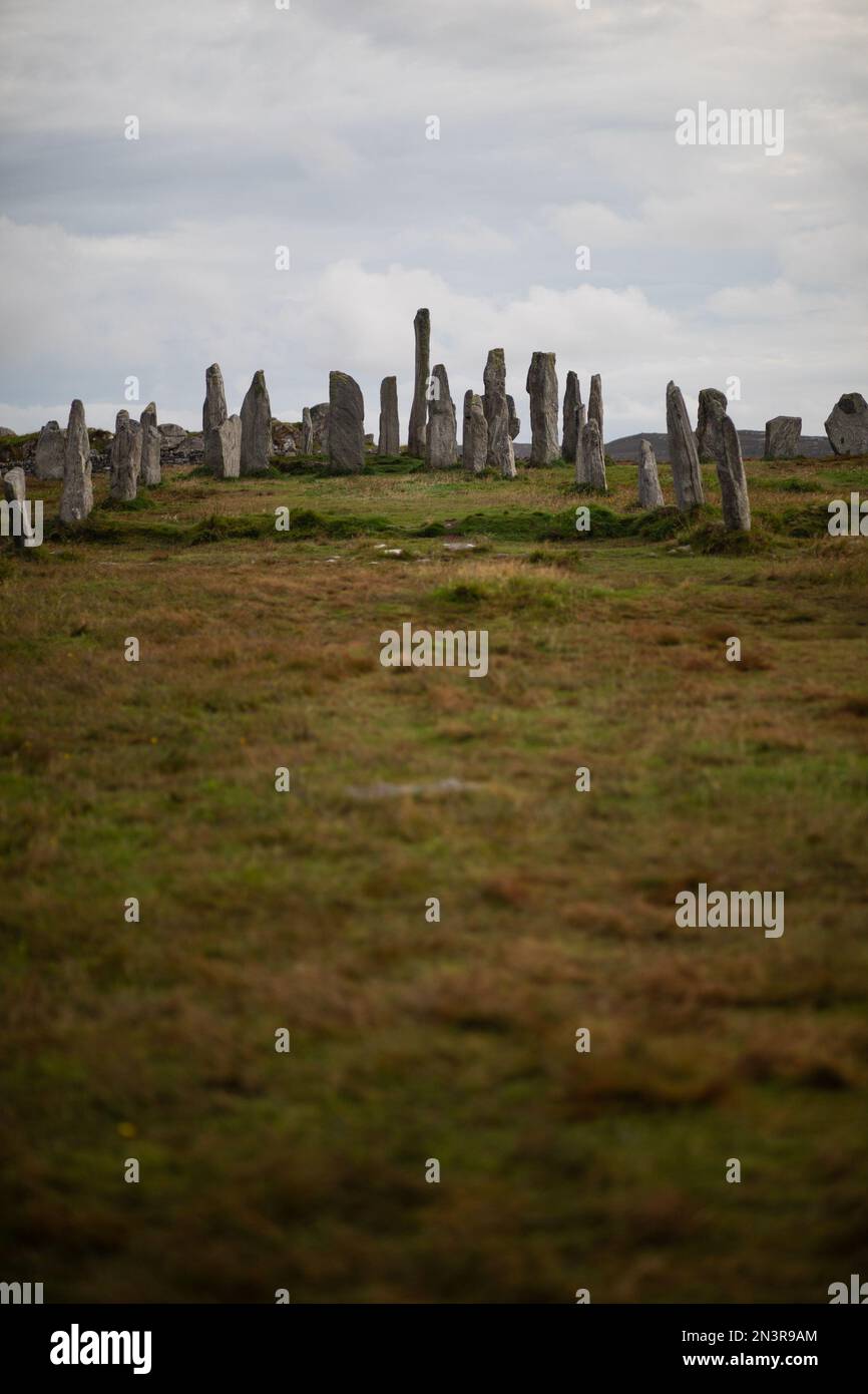 Callanish Stones Isle of Lewis Scotland ( Standing Stone Circle Stock Photo Alamy