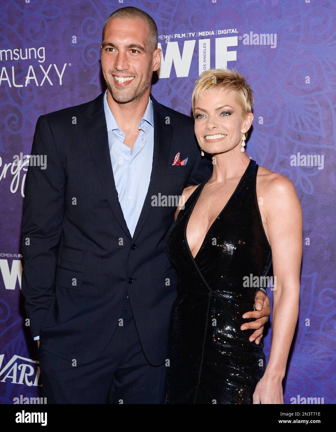 Jaime Pressly and Hamzi Hijazi arrive at Variety and Women in Film's