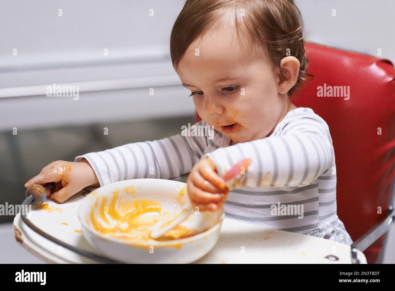 Cute Baby Sitting Isolated On White Stock Photo Download Image Now