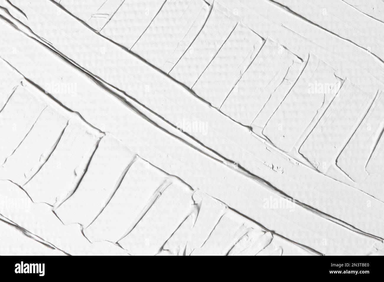 Relief abstract background, white plaster pattern Stock Photo