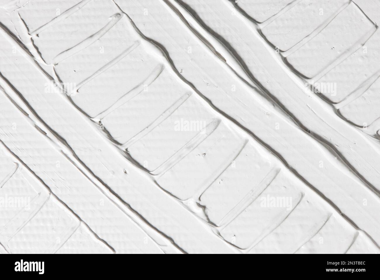 White abstract pattern, relief plaster texture Stock Photo