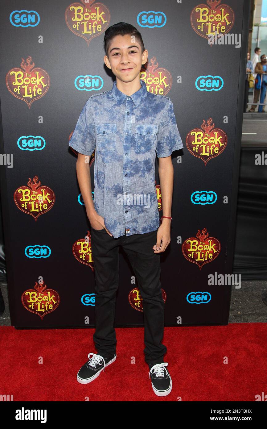 Fabrizio Zacharee Guido attends the premiere of "The Book of Life" at