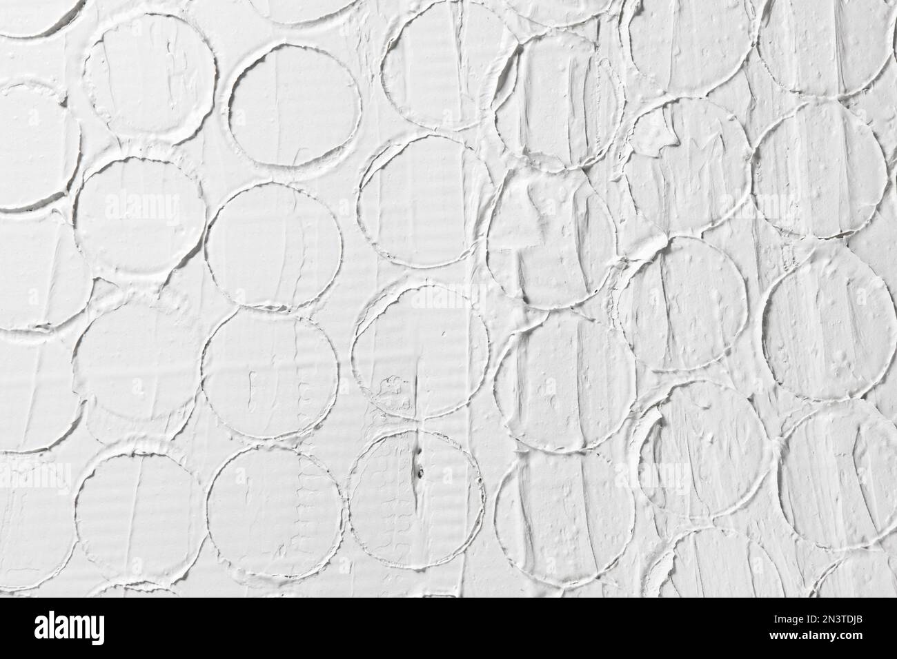 White relief pattern, plaster texture background Stock Photo